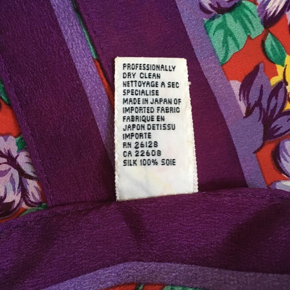 100% Silk Talbots Floral Scarf - Packaged in Burberry Box - Picture 6 of 8